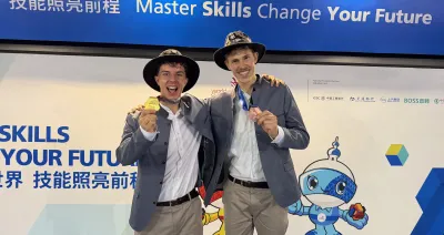 Liam Fiechter (oro) und Jonas Wenter (bronzo)